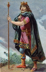 Portret van Clotaire I, Koning van de Franken (511-561).