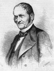 Portret van Dr. Jules Cabarrus (1801-1870), Franse arts. Gravure in Le Monde Illustré nr. 685 van 28 mei 1870