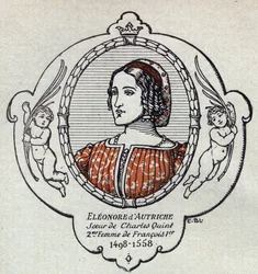 Portret van Eleonore van Habsburg, aartshertogin van Oostenrijk (1498-1558), koningin van Frankrijk