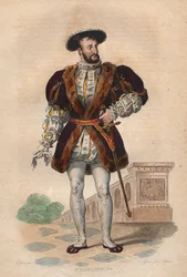 Portret van Frans I van Frankrijk (1494-1537), Koning van Frankrijk.