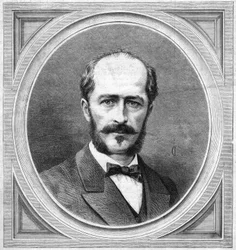 Portret van Gustave Lambert (1824-1871), Franse hydrograaf en ontdekkingsreiziger, auteur van een expeditieproject naar de Noordpool