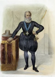 Portret van Hendrik IV, Koning van Frankrijk (1553-1610) - in 