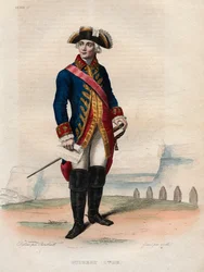 Portret van Jacques Antoine Hippolyte, Graaf de Guibert (1743-1790), Franse generaal en militair schrijver.