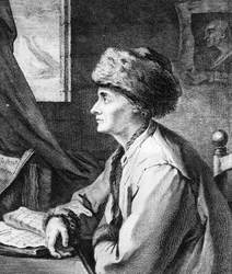 Portret van Jean-Jacques Rousseau, ca. 1761