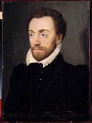 Portret van Lodewijk I van Bourbon, eerste Prins van Condé (Bourbon-Condé) (1530-1569) in 1561