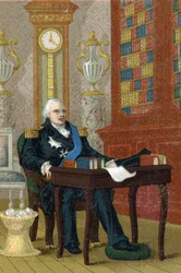 Portret van Lodewijk XVIII (1755-1824), Koning van Frankrijk.