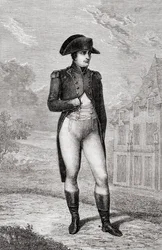 Portret van Napoleon Bonaparte, uit Histoire de la Révolution Française door Louis Blanc