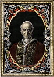 Portret van Paus Leo XIII (Leone XIII, Giacchino Pecci)