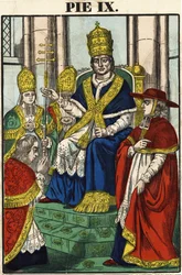 Portret van paus Pius IX (1792 - 1878)