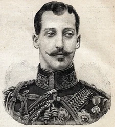 Portret van prins Albert Victor (1864-1892), hertog van Clarence en Avondale en kleinzoon van koningin Victoria van Engeland, uit de Franse krant Le Petit Parisien