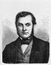 Portret van Robert Wilhelm Bunsen (1811 - 1899), Duitse chemicus - in 