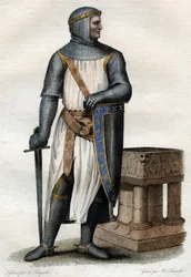 Portret van Rollo (Robert I) (860-ca. 927-933), Vikingleider en hertog van Normandië.