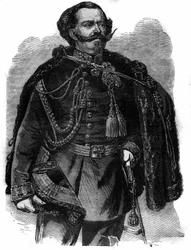 Portret van Victor Emmanuel (Vittorio Emanuele II di Savoia of Victor-Emmanuel)