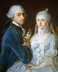 Portret van een getrouwd paar, 1752