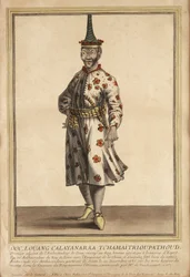 Portret van een van de Siamese ambassadeurs bij Lodewijk XIV, 1685