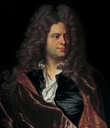 Portret van de Franse schrijver Jean de La Bruyere (1645-1696)