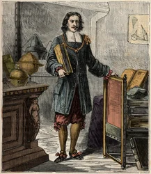 Portret van de Duitse ingenieur en natuurkundige Otto von Guericke (1602-1686) - Portret van Otto von Guericke (Otto de Guericke)