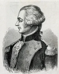 Portret van de Markies de Jouffroy (1751 - 1832) - uit "Album van Wetenschap; beroemde geleerden; Grote ontdekkingen" 1896