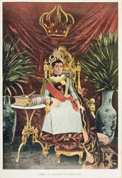 Portret van de laatste koningin van Madagaskar, Ranavalona III (1862-1917), eind 19e eeuw
