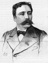 Portret van de schilder James Bertrand (1825-1887).