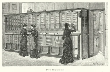 Telefoonpost (gravure)