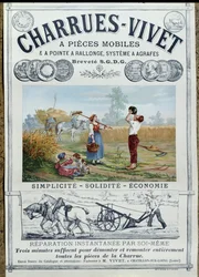 Poster die Vivet Ploegen adverteert, ca.1891
