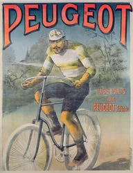 Poster voor fietsen Peugeot