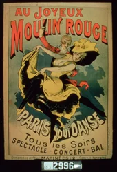 Poster voor Paris Dances at the Joyous Moulin Rouge, Parijs