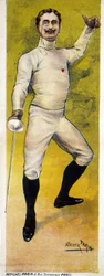 Poster voor schermen ontworpen door de Faria werkplaats in Parijs in 1898.