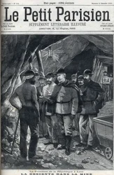 President van de Franse Republiek Felix Faure bezocht de mijnen van Lens in december 1898. Omslag van de krant 