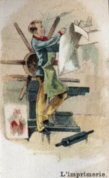 Drukkerijen aan het einde van de 19e eeuw. Chromolithografie begin 20e eeuw.
