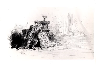 Productieboekje voor Ruy Blas (1838) door Victor Hugo (1802-85), 1880 (pen en inkt op papier)