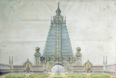 Project om de Eiffeltoren te transformeren voor de Wereldtentoonstelling van 1900