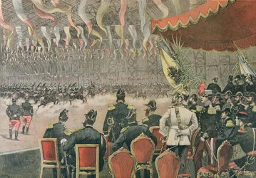 Ontvangst van Tsaar Alexander III (1845-1894) in Parijs, illustratie uit Le Petit Journal, november 1893