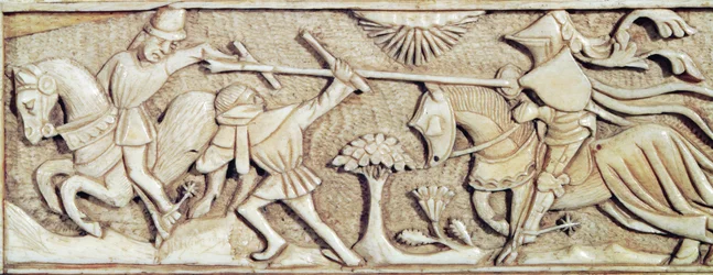 Reliëf met ridders die vechten (detail)