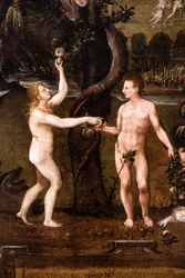 Religieuze allegorie op het thema van de heilige onschuldigen, detail
