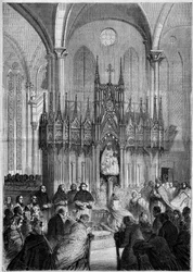 Religieuze kunst: standbeeld van Notre Dame du Pilaar of 