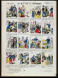 Republikeinse propaganda ter ondersteuning van de oprichting van de Derde Republiek, c.1881