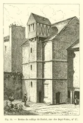 Resten van het college van Fortet, rue des Sept-Voies, nr 27