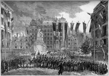 Terugkeer van de Franse troepen na het Risorgimento, Parijs