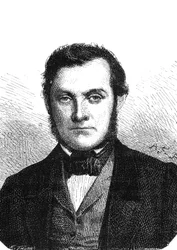 Richard Wilhelm BUNSEN (1811-1899), Duitse chemicus ontdekte cesium en rubidium