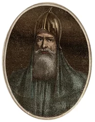 Riourik (Riurik, Rurik Rouri), Varangische vorst uit de 9e eeuw - Portret van Rurik, een Varangische hoofdman en stichter van het Kievse Rijk (ca. 830-ca. 879) - Nieuwe Nationale Encyclopedie van Maurice La Charest - 1870