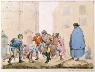 Straatvegers in Parijs, ca. 1820