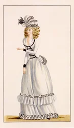 Robe de Demi Demie uit Journal de la Mode et du Gout, 1790