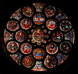 Roosvenster met het Oude Verbond, ca. 1235