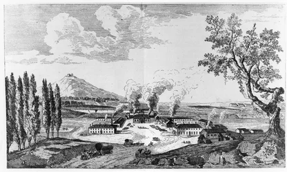 Koninklijke gieterij in Le Creusot in 1787