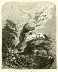 Offer van Abraham (gravure)
