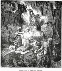 Offer aan heidense goden, c.1890