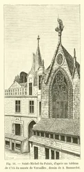 Sint-Michel van het Paleis, volgens een schilderij uit 1715 van het museum van Versailles, tekening door A. Bonnardot