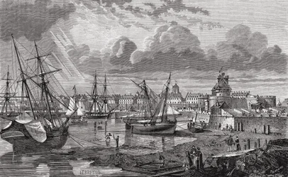 Saint Malo in de 18e eeuw, uit 